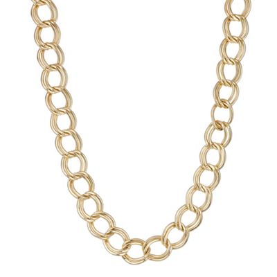 Gold multi link necklace